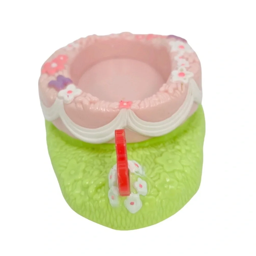 My Little Pony 2003 Push Along Rotating Platform Accessory Pink Green Hasbro MLP
